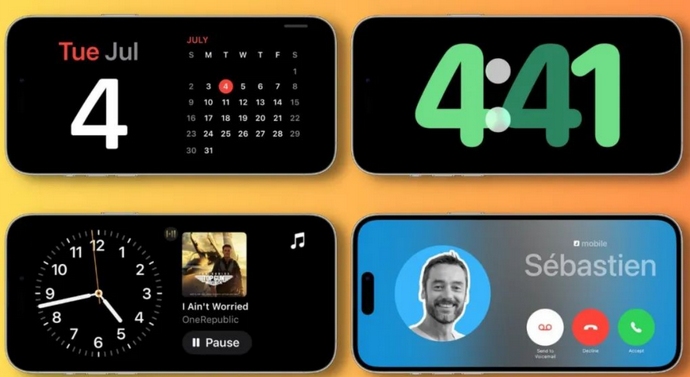 东风苹果手机维修分享iOS17横屏充电待机显示有什么好处 