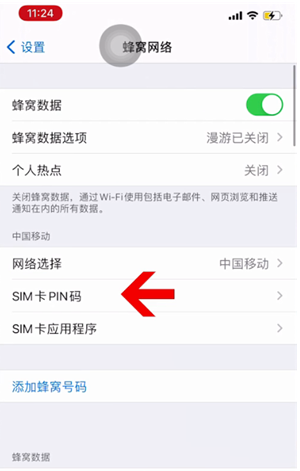 东风苹果14维修网分享如何给iPhone14的SIM卡设置密码 