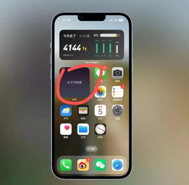 东风苹果手机维修分享:iOS16主屏幕天气小组件无法正常工作怎么办？ 