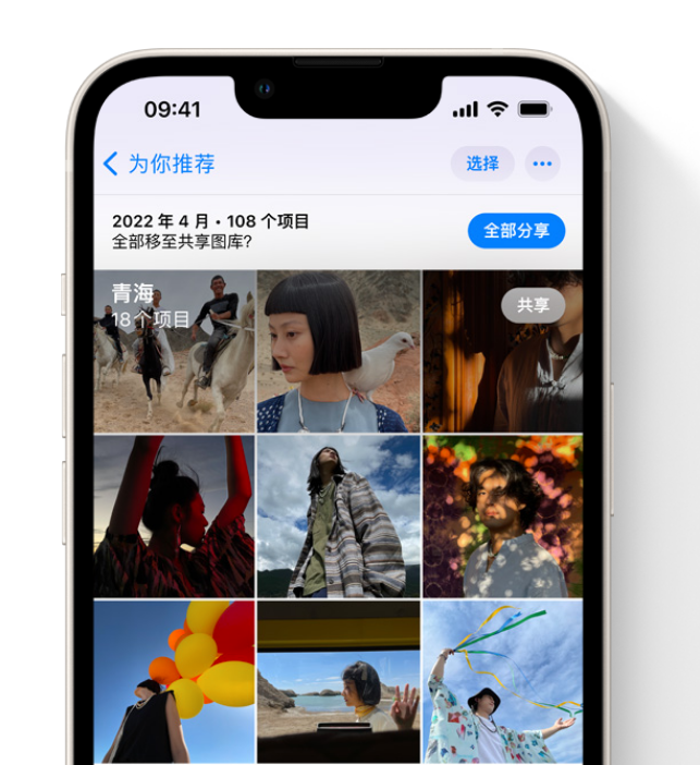 东风苹果维修网点分享在 iPhone 上使用共享图库 